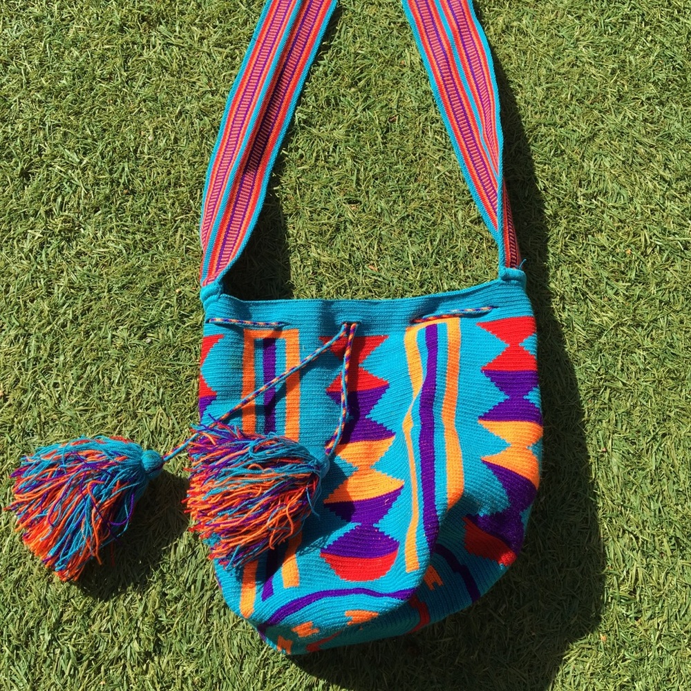 Aztec hand woven purse