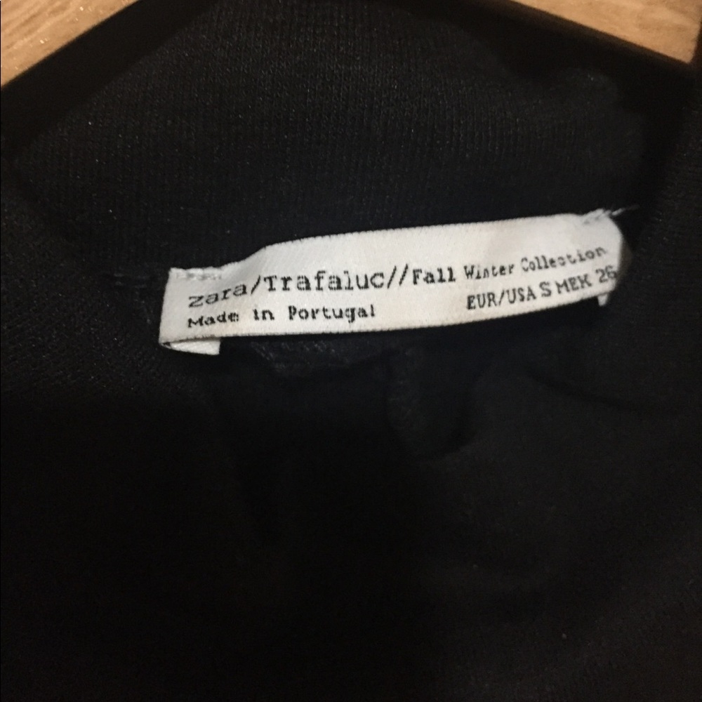 Zara Black Bodycon Midi Dress - Picture 2 of 3
