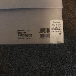 Jimmy Choo Black/Gunmetal EU size 46