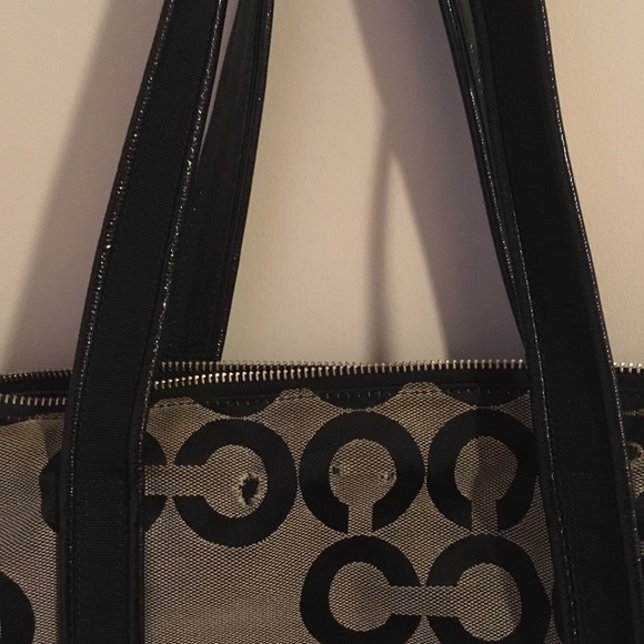 Coach Poppy OP art glam shoulder bag large - Picture 5 of 5