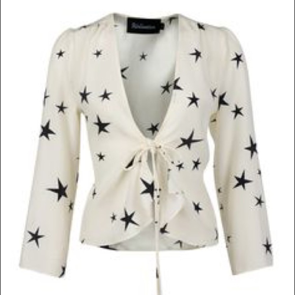 SOLD!!! Realisation Par Bianca top in white star