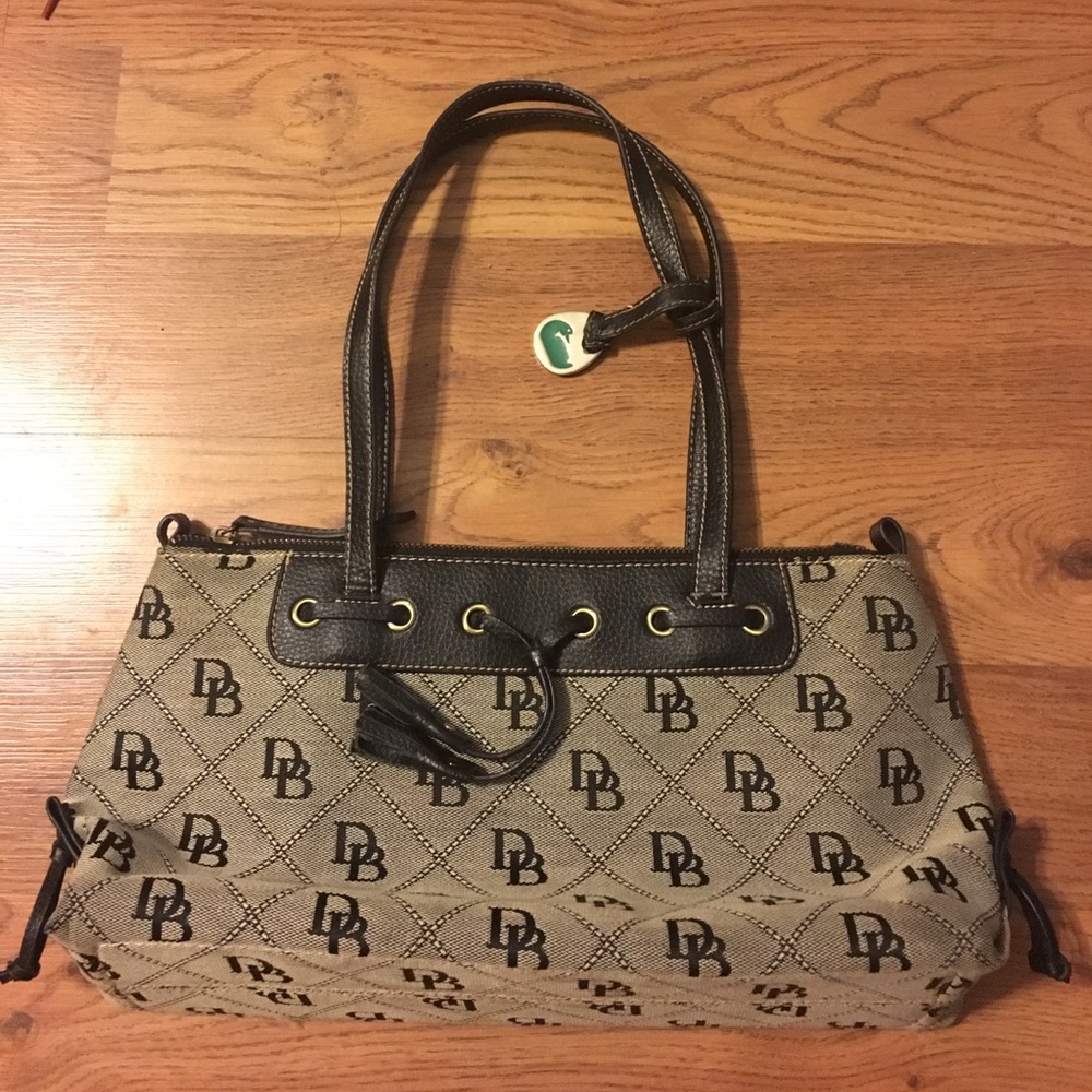 Dooney & Bourke black Purse 7 1/2" high, 14" long