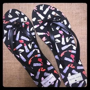 Kate Spade Lipstick print sandal Size 8
