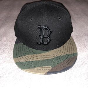 Boston Red Sox Fitted Camo Hat