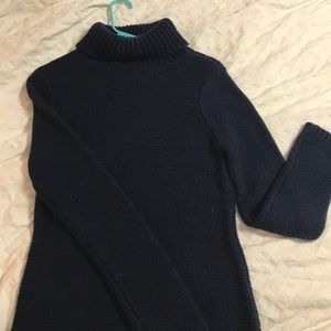 Navy Long sleeve sweater dress
