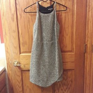 Gorgeous silver high neck dress
