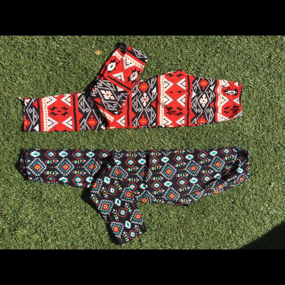 2 Patterned leggings
