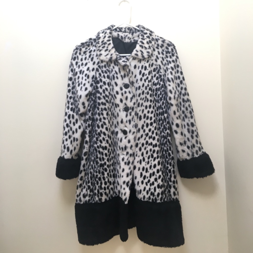 Vintage Dalmatian fur coat.