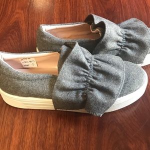 TopShop Tawny Grey Slip Ons