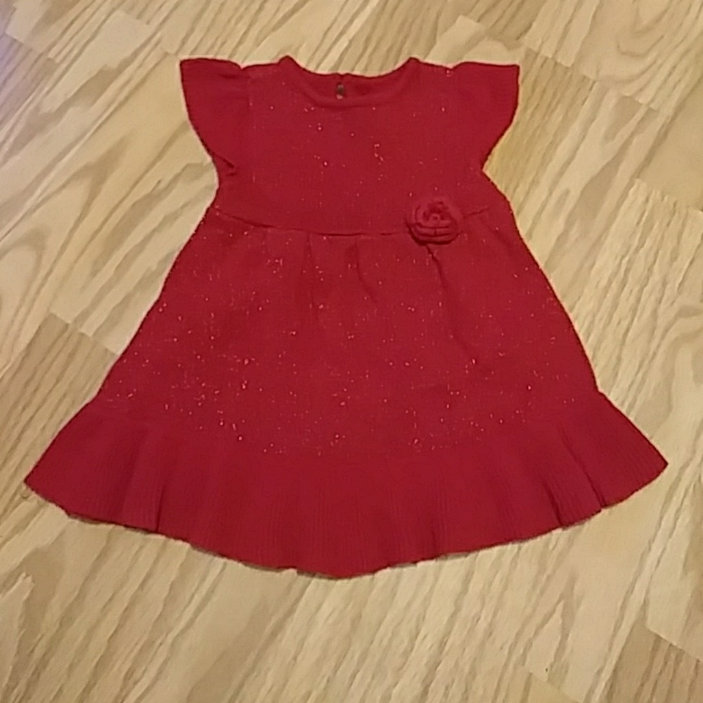 Cherokee Baby Dark Red Sweater Dress 9Mths🎄