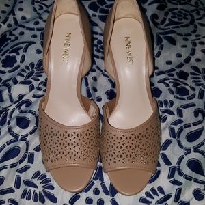 Nine West nude heels