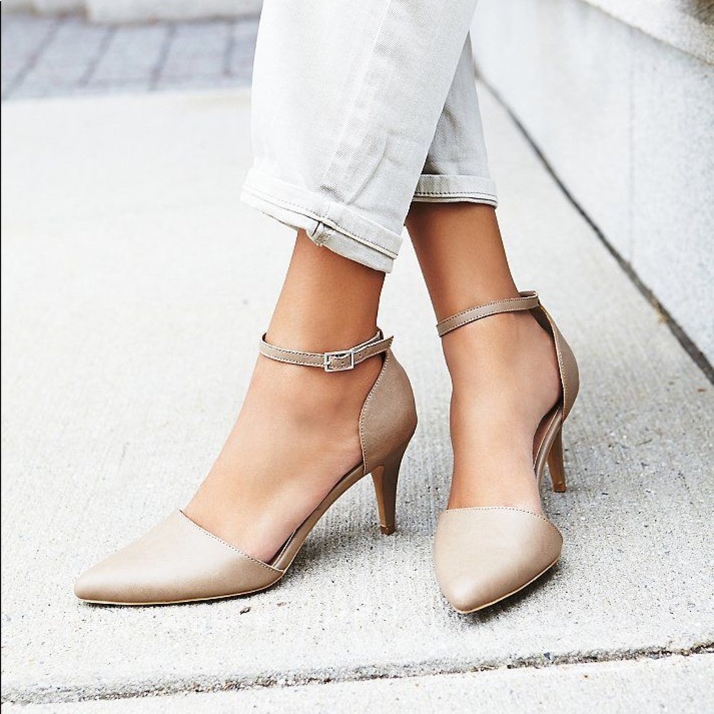 Free People Vegan leather heels - Size 10