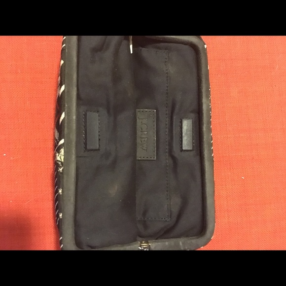 JCrew clutch made from ties. Mostly navy blue. - Picture 2 of 3