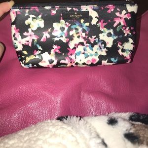 Small late spade makeup bag