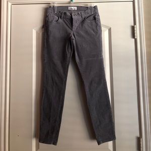 Old Navy gray skinny cords