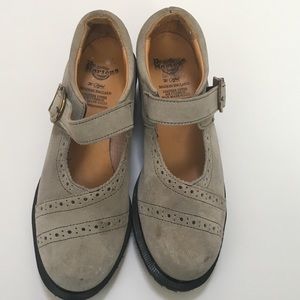 Dr. Marten Sz 7 Made in England flawed suede green