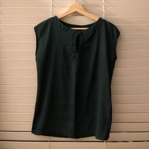 New York & Co. XS Forest Green Blouse NEW