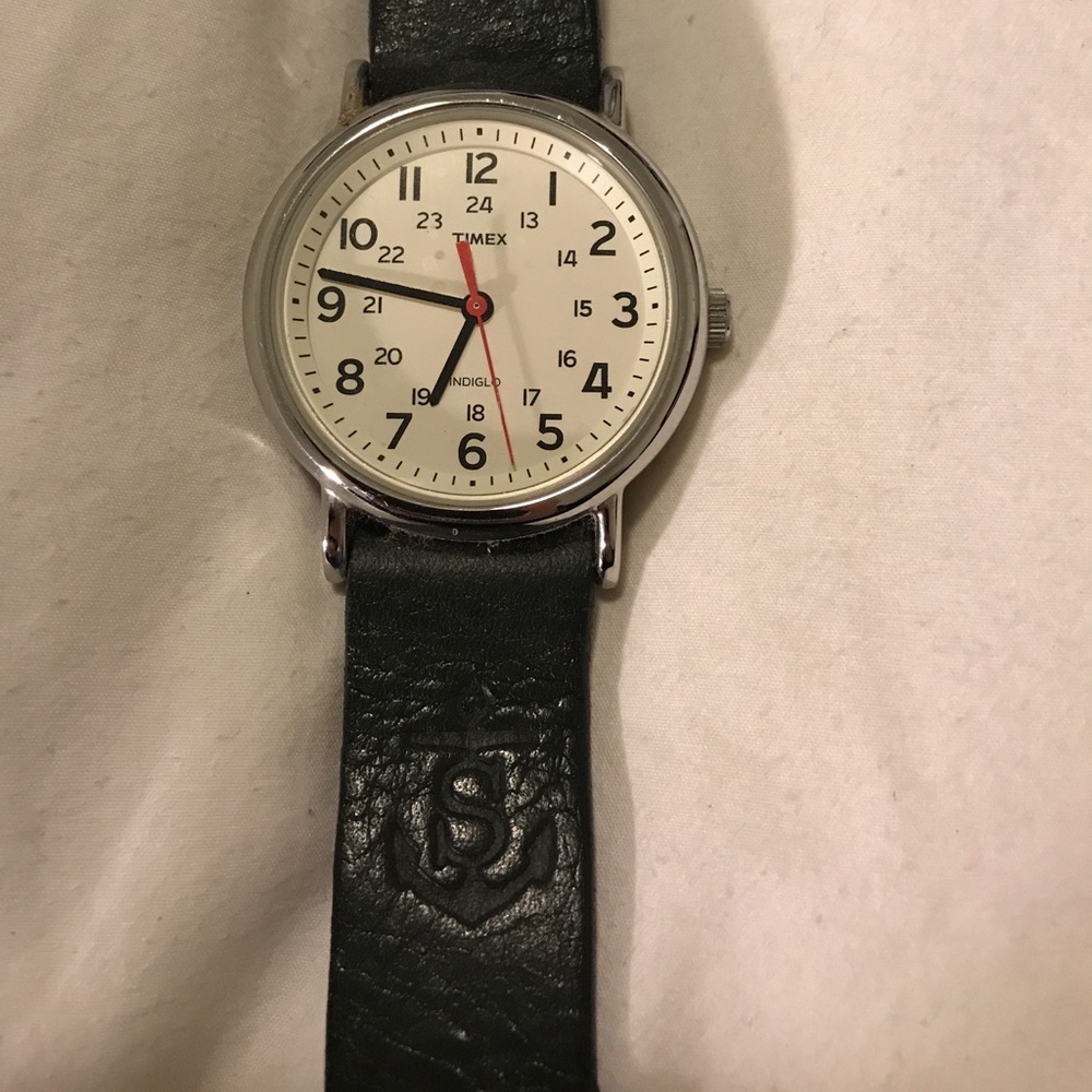Timex x J. Crew Field Watch + Custom Leather Band