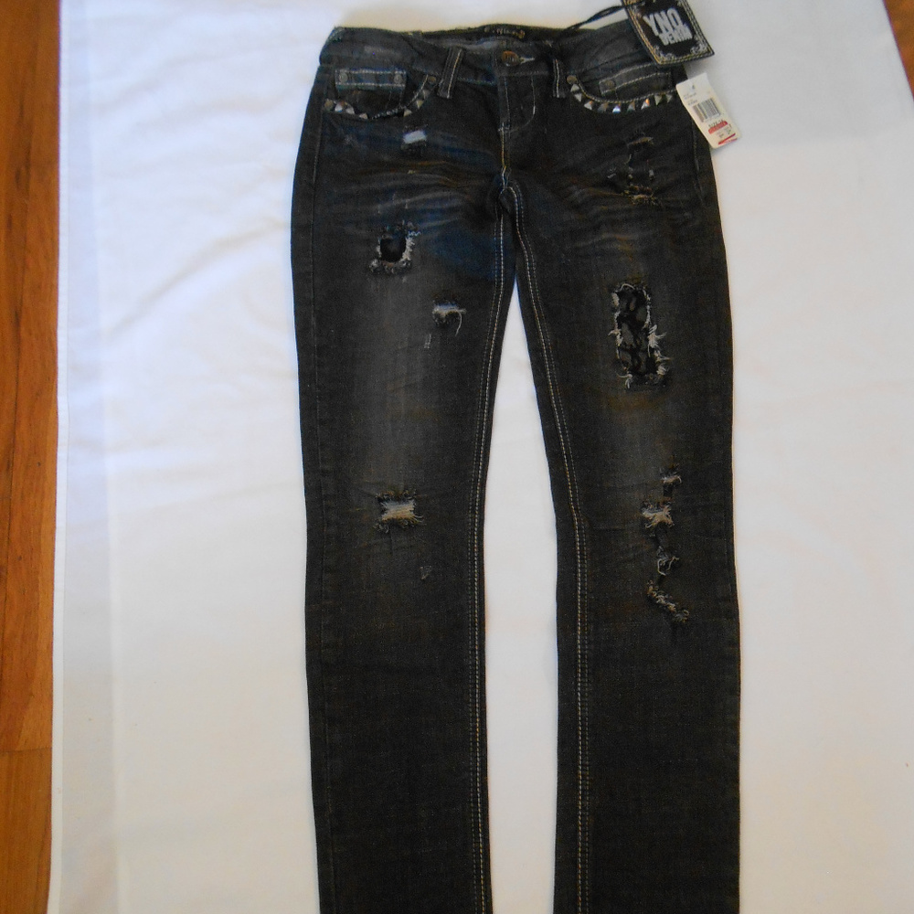 YNO Juniors Jeans Size 26 With Lace