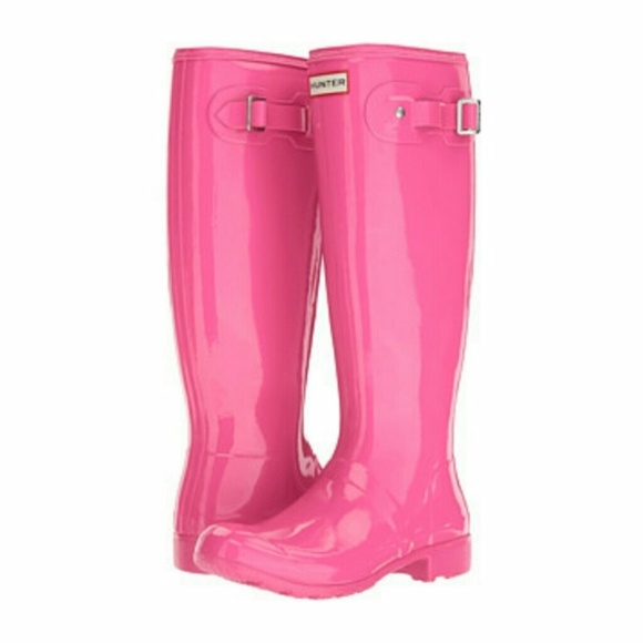 Hunter Shoes - Hunter High Gloss Boots + Fleece Boot Liners!