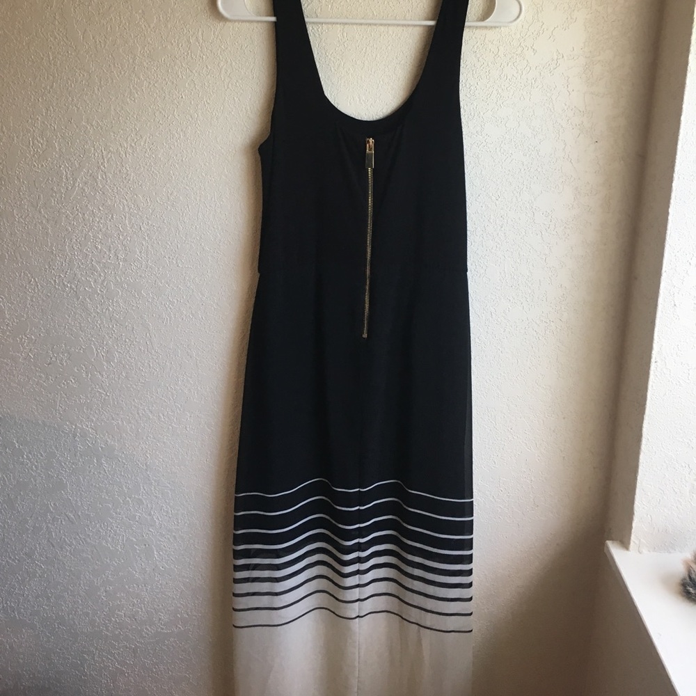 Maxi silk and cotton dress