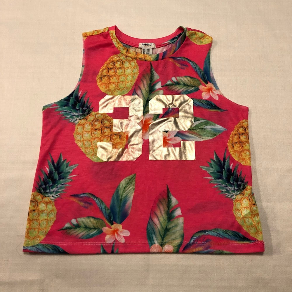 H&M Pineapple Print Top