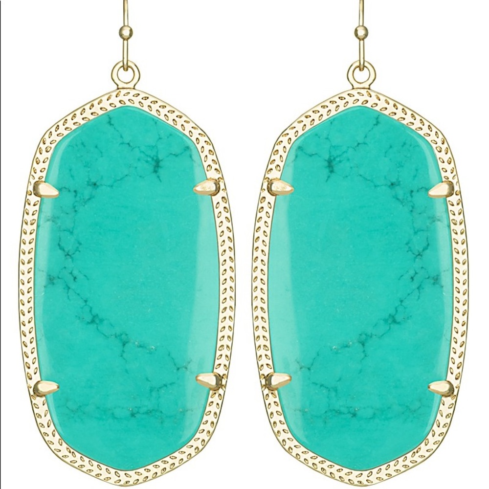 Kendra Scott 'Dani' earrings in Teal