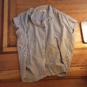 Madewell Central shirt in chambray stripe