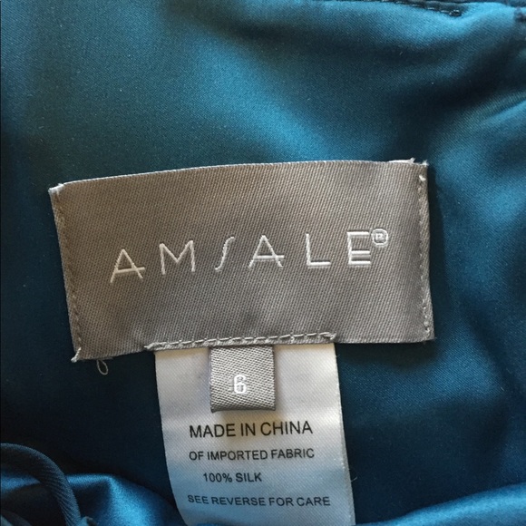 Amsale halter silk gown - Picture 4 of 4