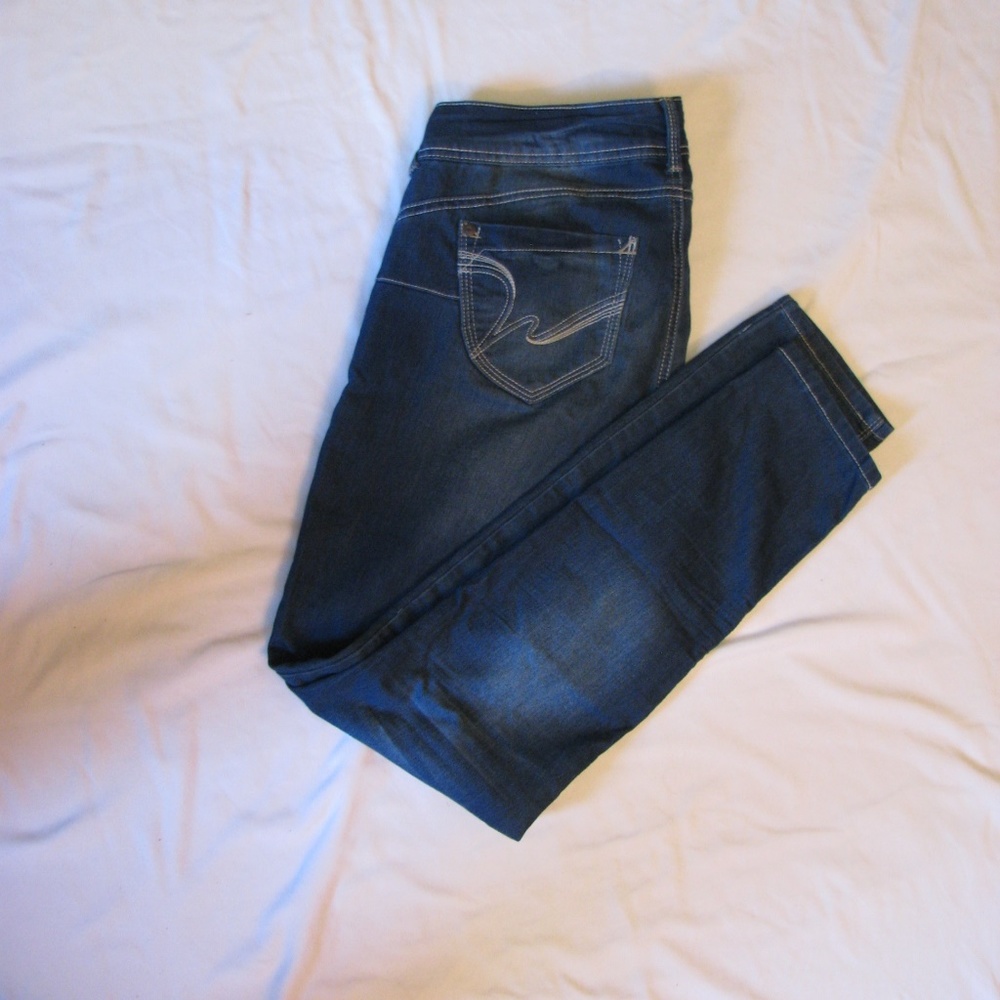 Fall Flower Skinny Jeans