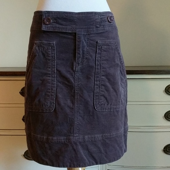 Anthropologie Dresses & Skirts - Anthropologie velvet like purple skirt