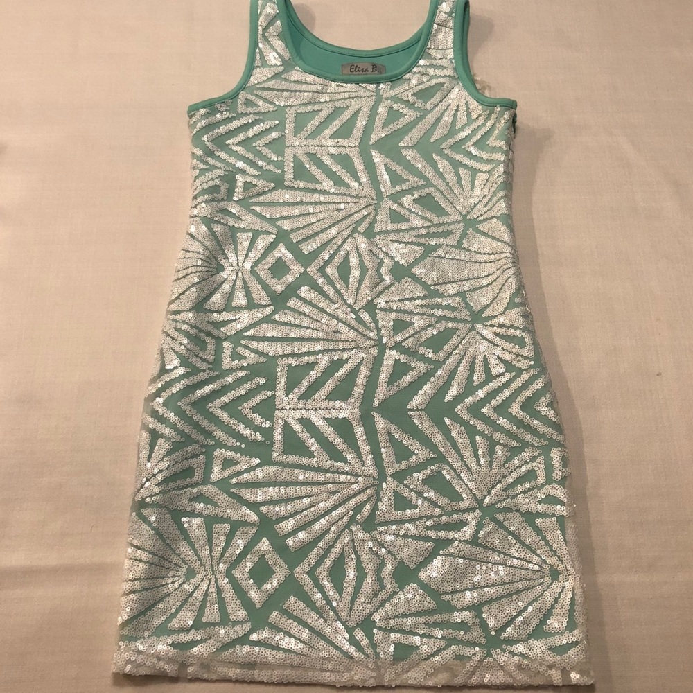 Eliza B White Sequin Dress 12