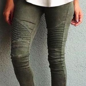 Sena Pleat Moto Leggings BNWT