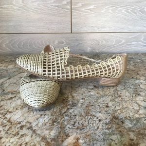 Stuart Weitzman Intermezzo Twine Oxford Sz 8.5