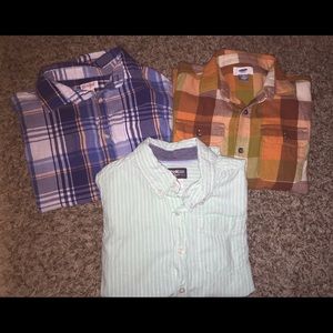Boys medium l/s button down