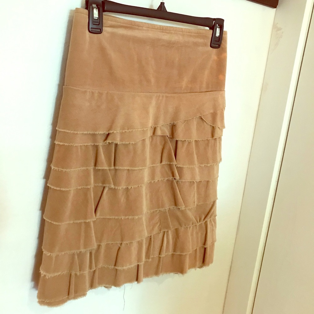 💸SOLD 💸Tan Corduroy Skirt