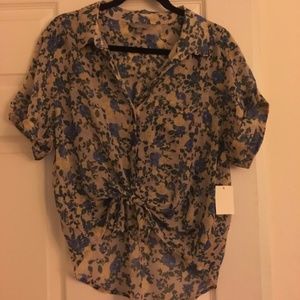 Floral Tied Shirt