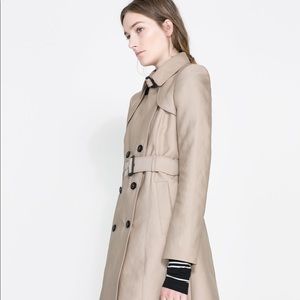 Zara Double Breasted Trench Coat