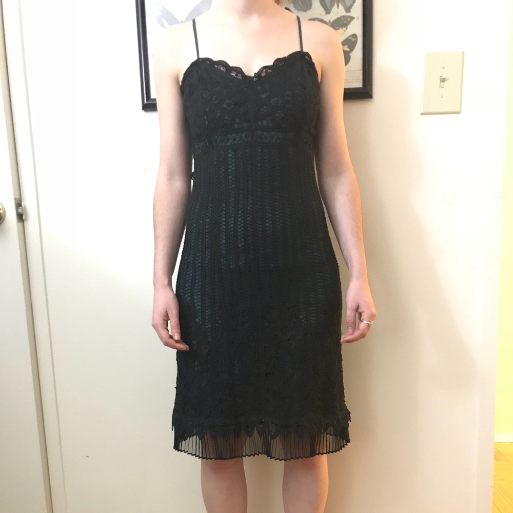 Black & dark teal “flapper” dress (Betsy Johnson)