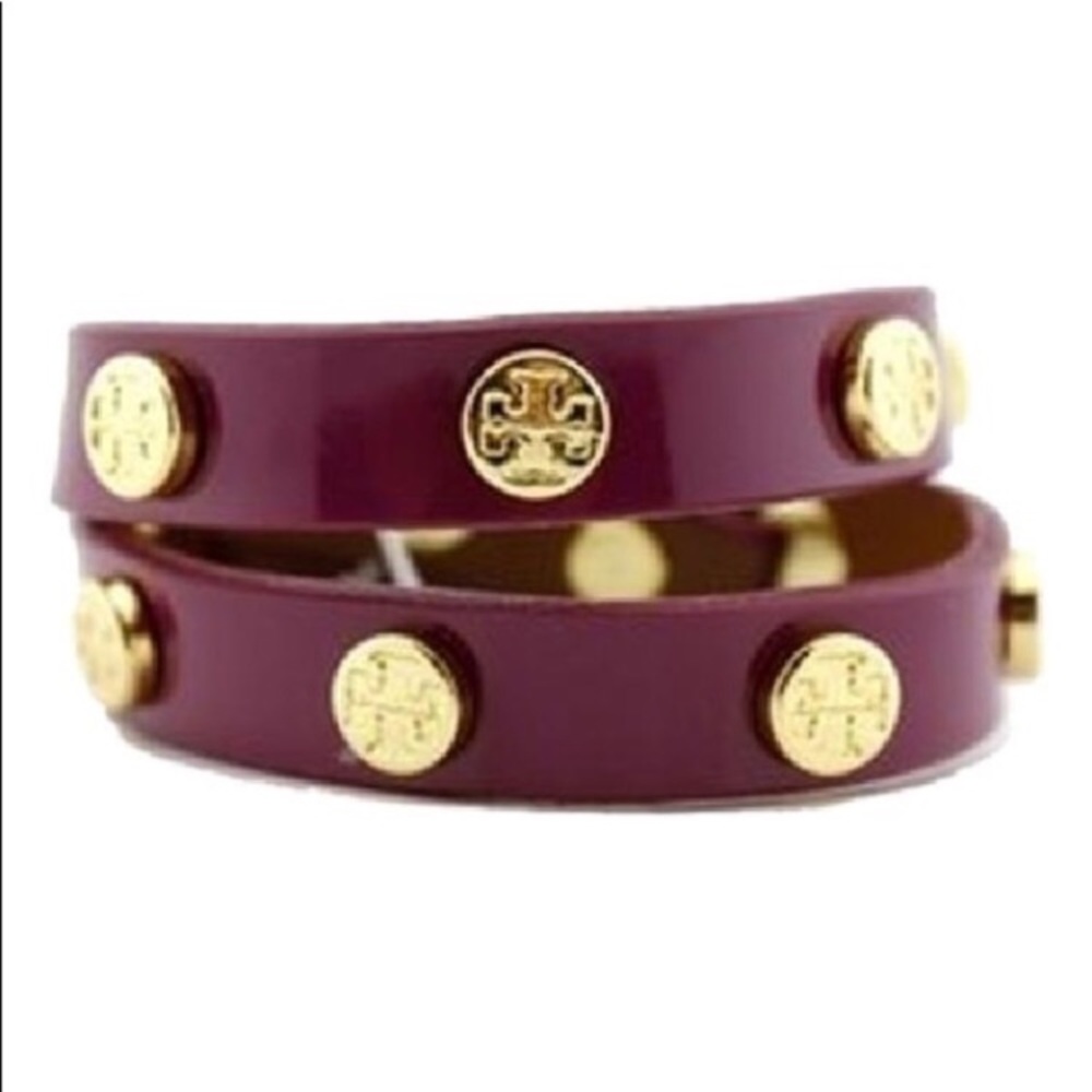 🆕Tory Burch leather logo wrap bracelet