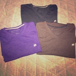 Bundle of 3 Banana Republic Soft Wash Teeshirts