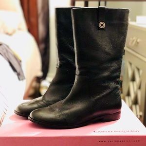 Stylish Mid Calf Leather Boots