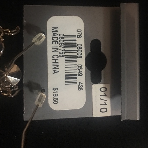 Express Silver and gold cluster dangle earrings - Picture 5 of 5