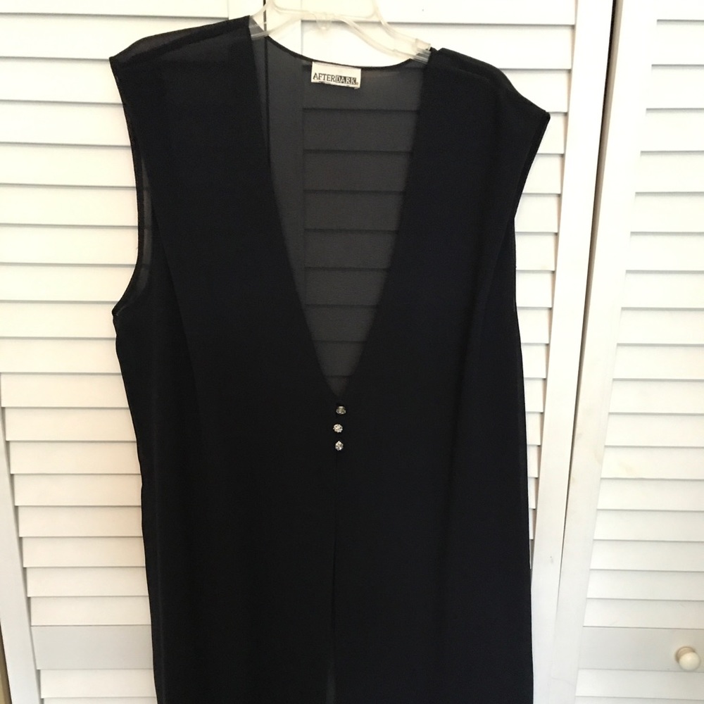 After Dark blue sheer long jacket