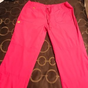 Pink scrub pants