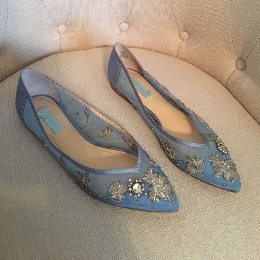 Betsey Johnson SOMETHING BLUE Wedding Flats