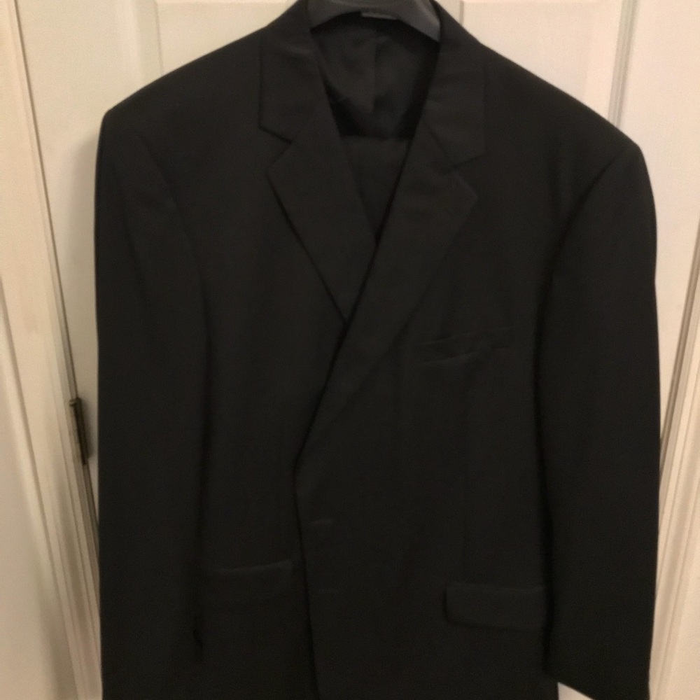 Joseph A Bank Traveller Collection Black suit.