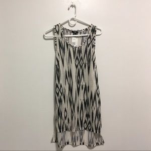 Black and White Beach Coverup