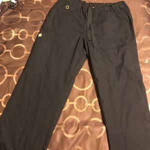 Black scrub pants