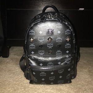 Black Mini MCM BackPack